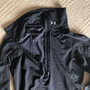 Under Armor Black Fleece-lined 1/2 Zip 🖤